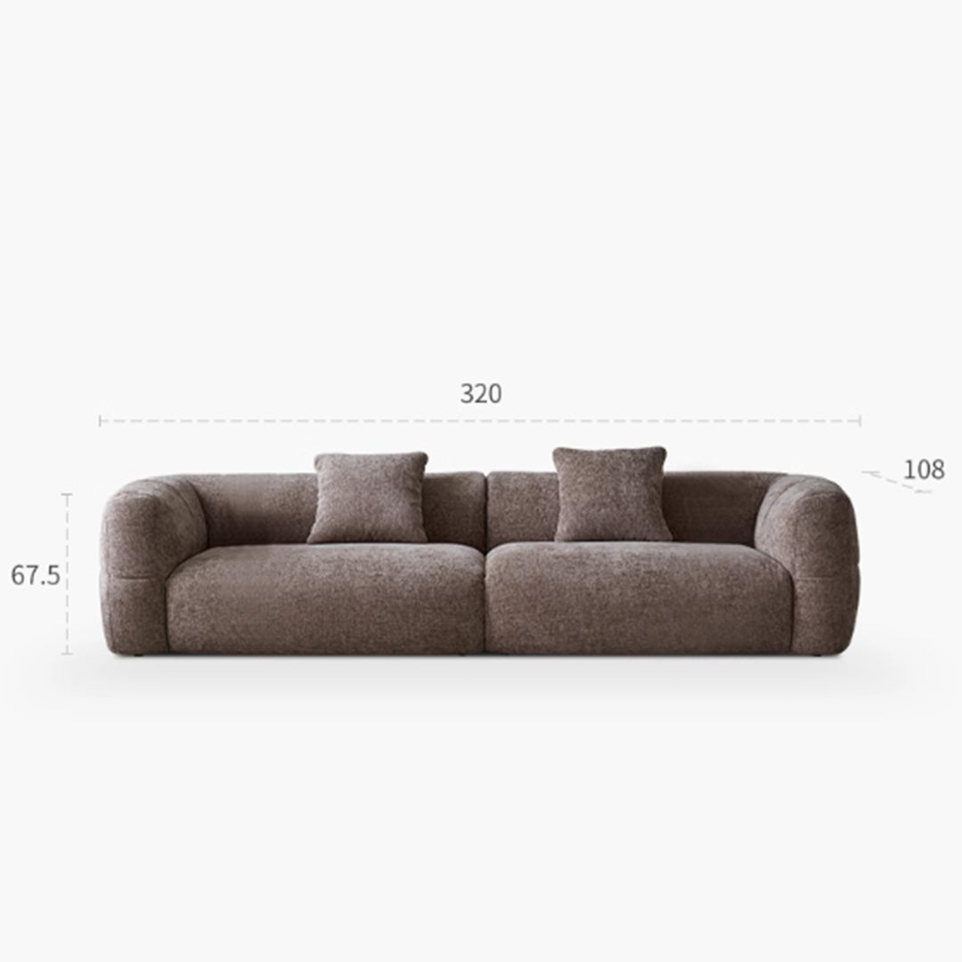 Chenille Modern French Style Sectional Sofa_320cm