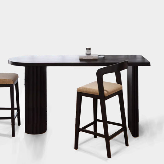 Joakim Ash Wood Bar Stool Table Set