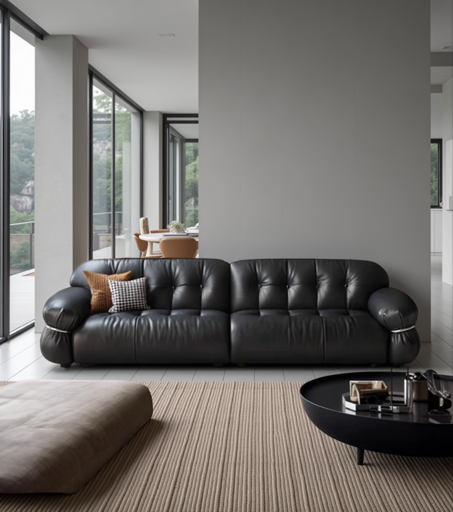 Full Leather Cowhide Sofa