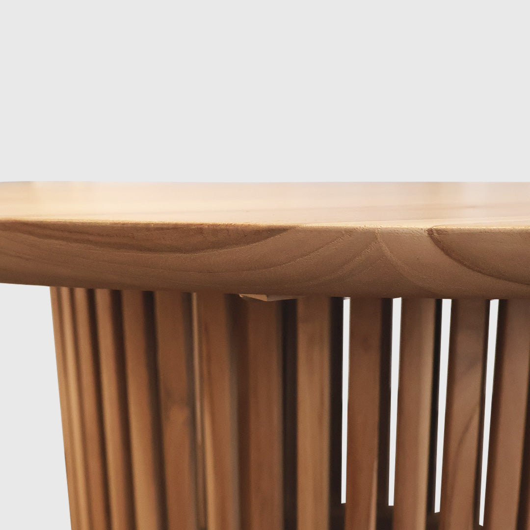 Teak Wood Round Coffee Table