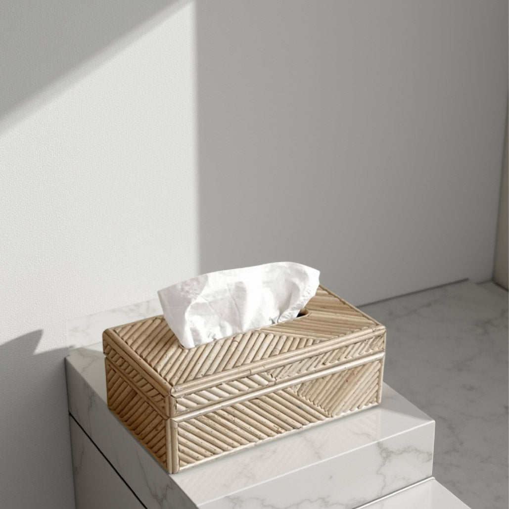 Indonesia handwoven split kubu tissue box