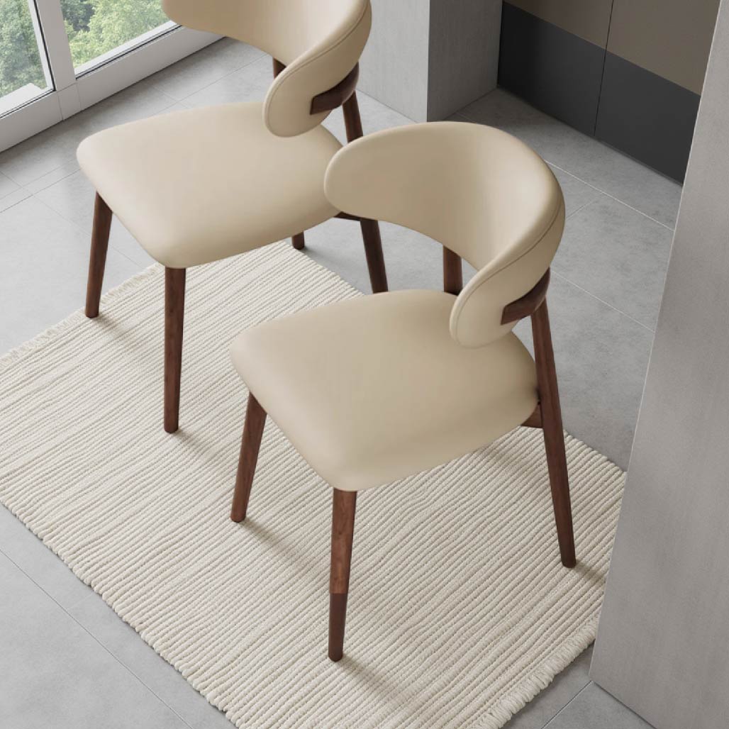 Solid Wood Leather Dining Chair
