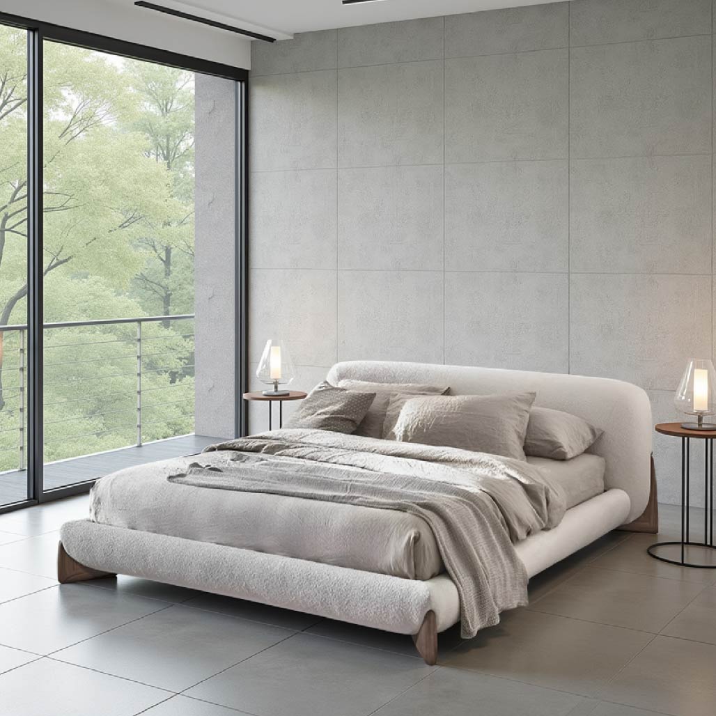 Stig Italian-Style Solid Wood Bed