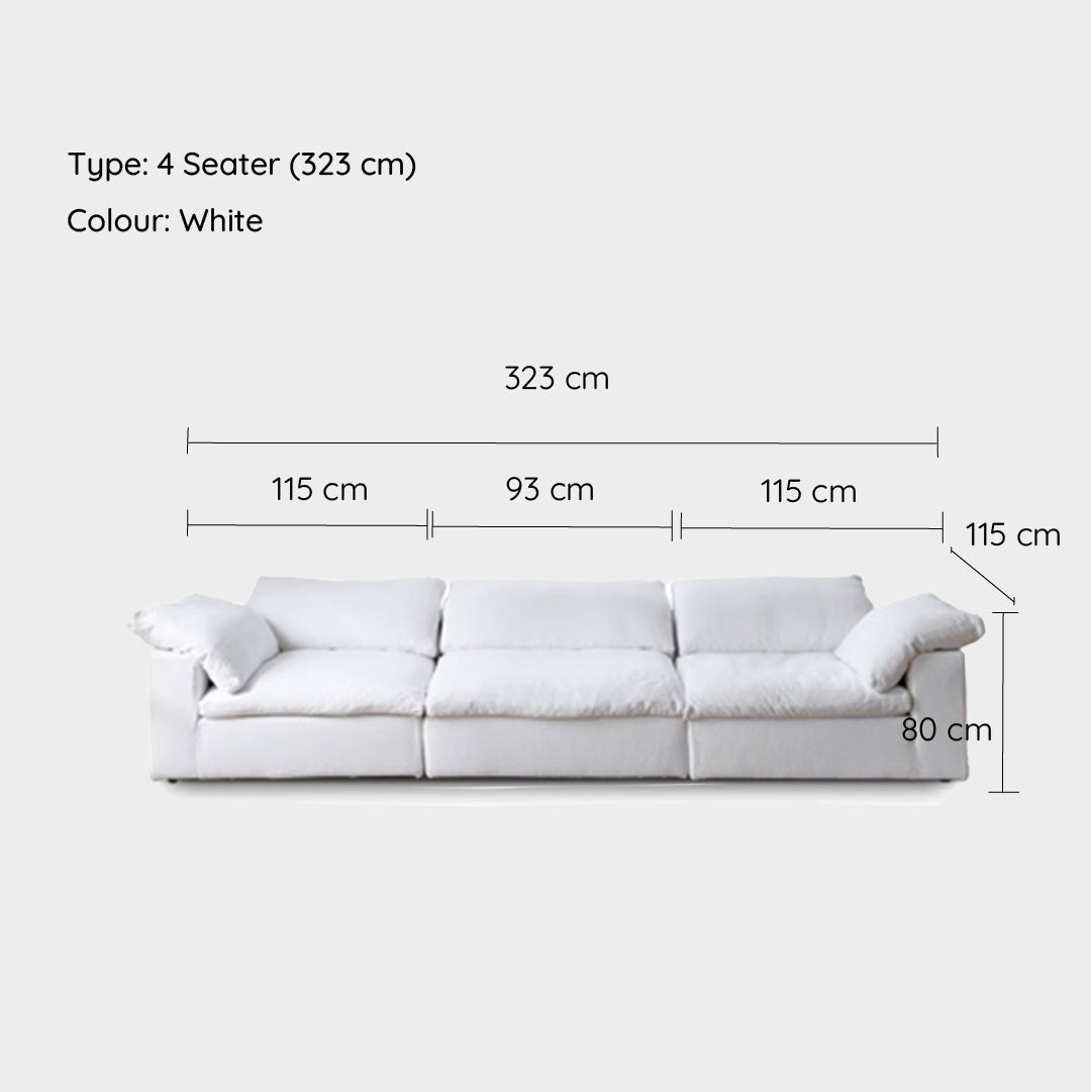 White Cloud Modular Sofa 3 pieces