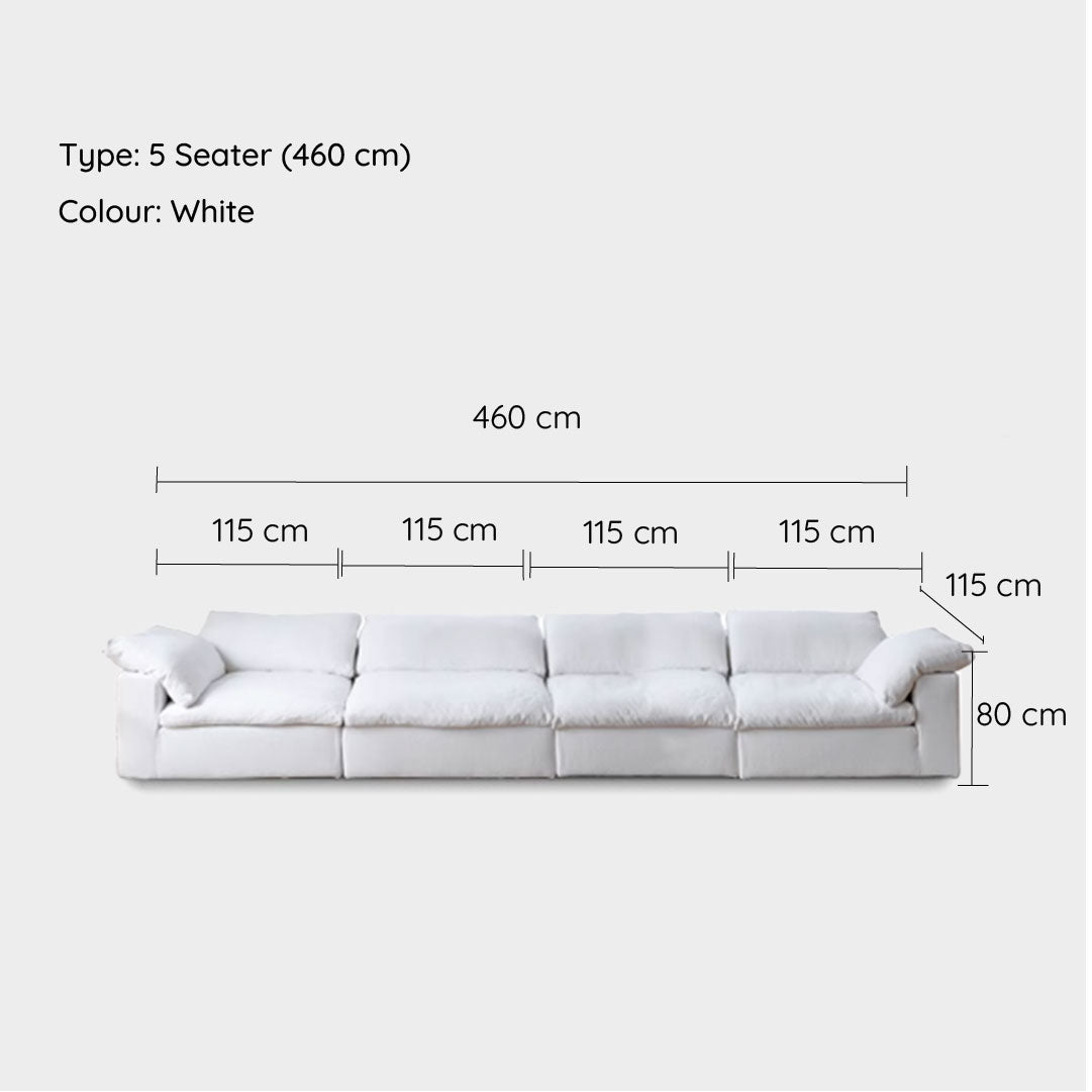 White Cloud Modular Sofa 4 pieces