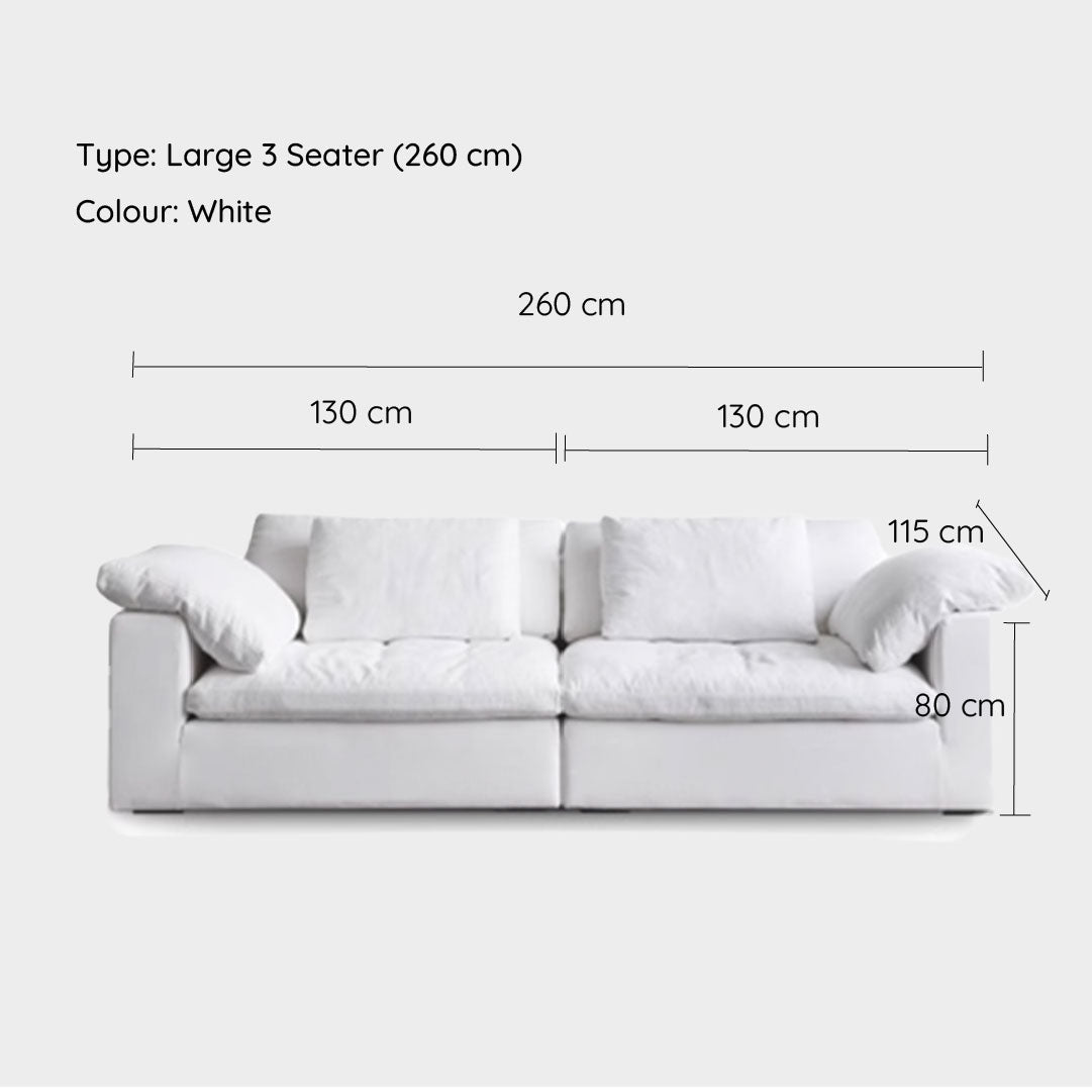 White Cloud Modular Sofa 2 pieces