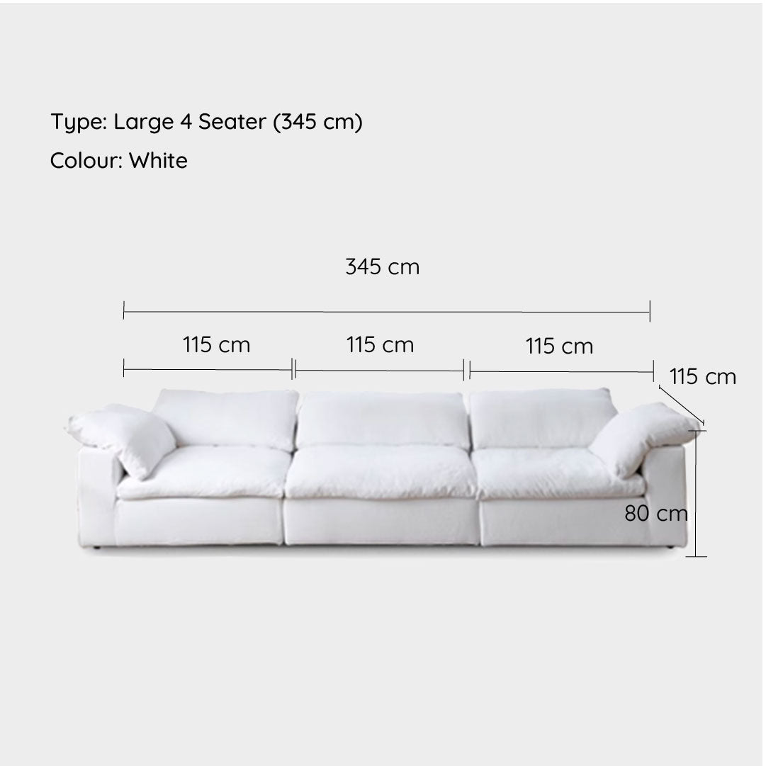 White Cloud Modular Sofa 3 pieces