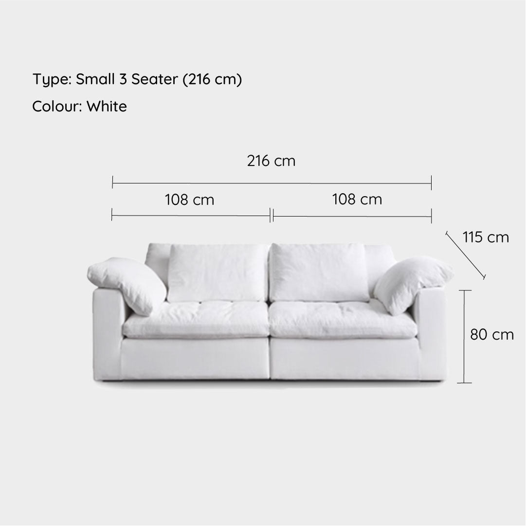 White Cloud Modular Sofa 2 pieces
