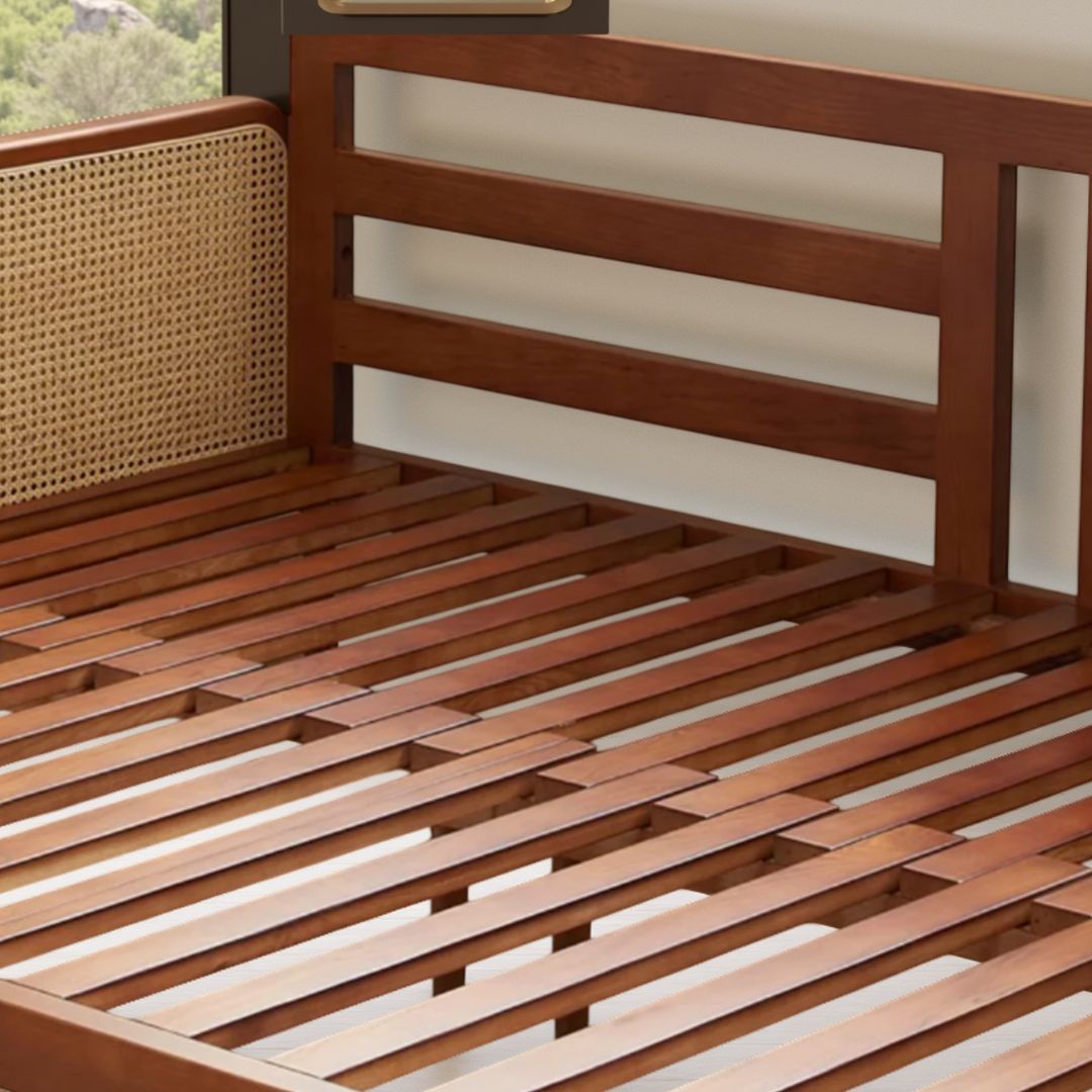 Rattan Retro Folding Sofa Bed