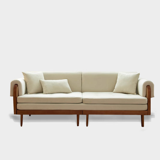 Rattan Retro Folding Sofa Bed
