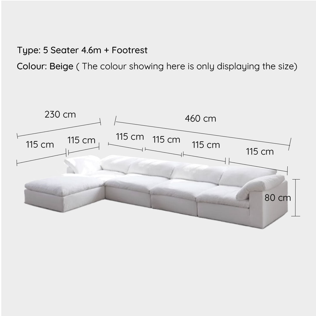 Tove Beige Cloud Modular Sofa