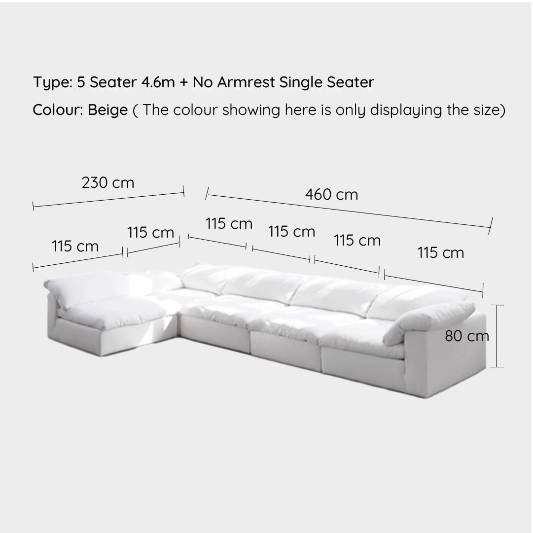 Tove Beige Cloud Modular Sofa
