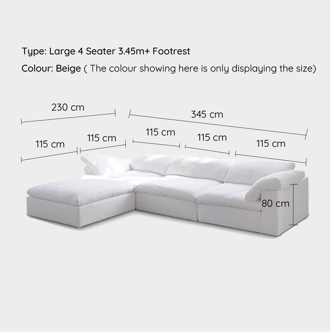 Tove Beige Cloud Modular Sofa