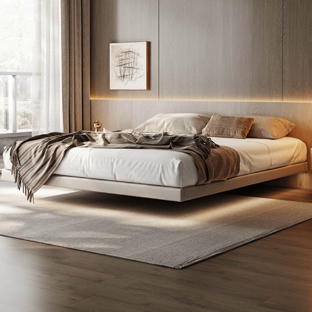 Italian Style Floating Bed with Light