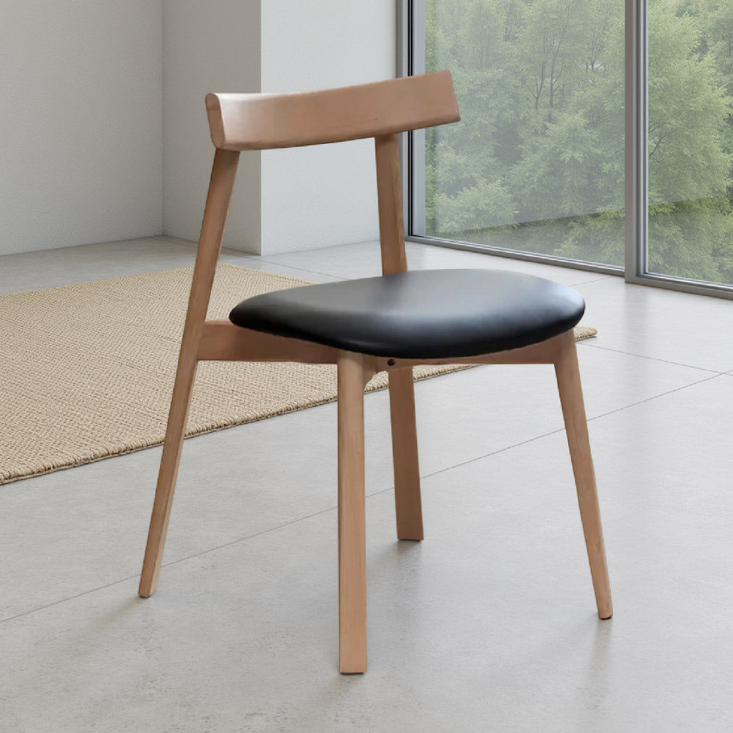Solid Wood Leather Dining Chair