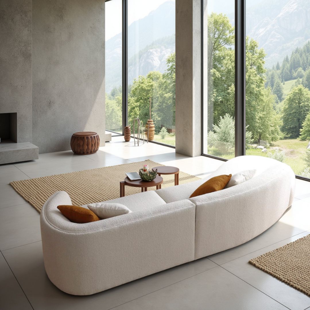 Nordic Curved Sofa