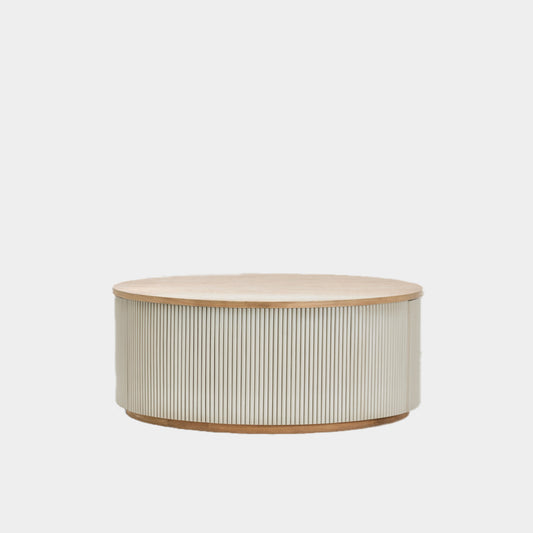 Magnus White Oak Coffee Table with Drawers