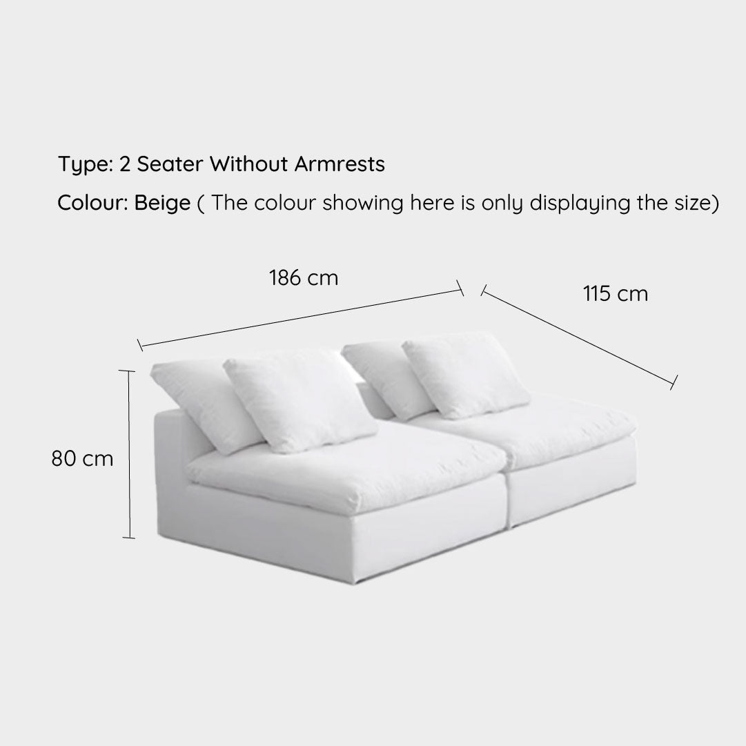 Tove Beige Cloud Modular Sofa