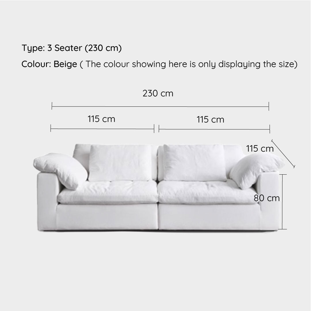 Tove Beige Cloud Modular Sofa
