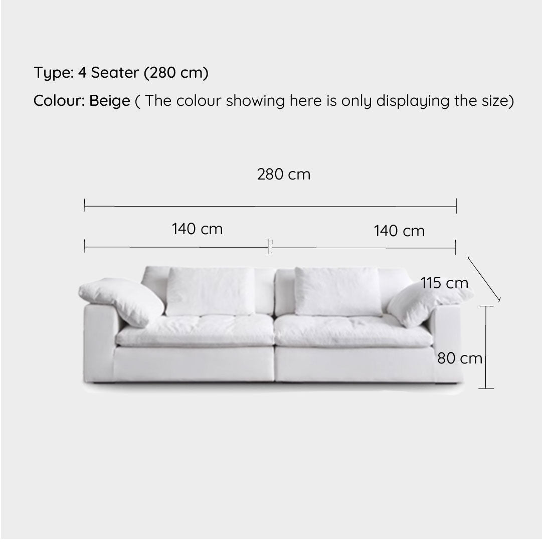 Tove Beige Cloud Modular Sofa