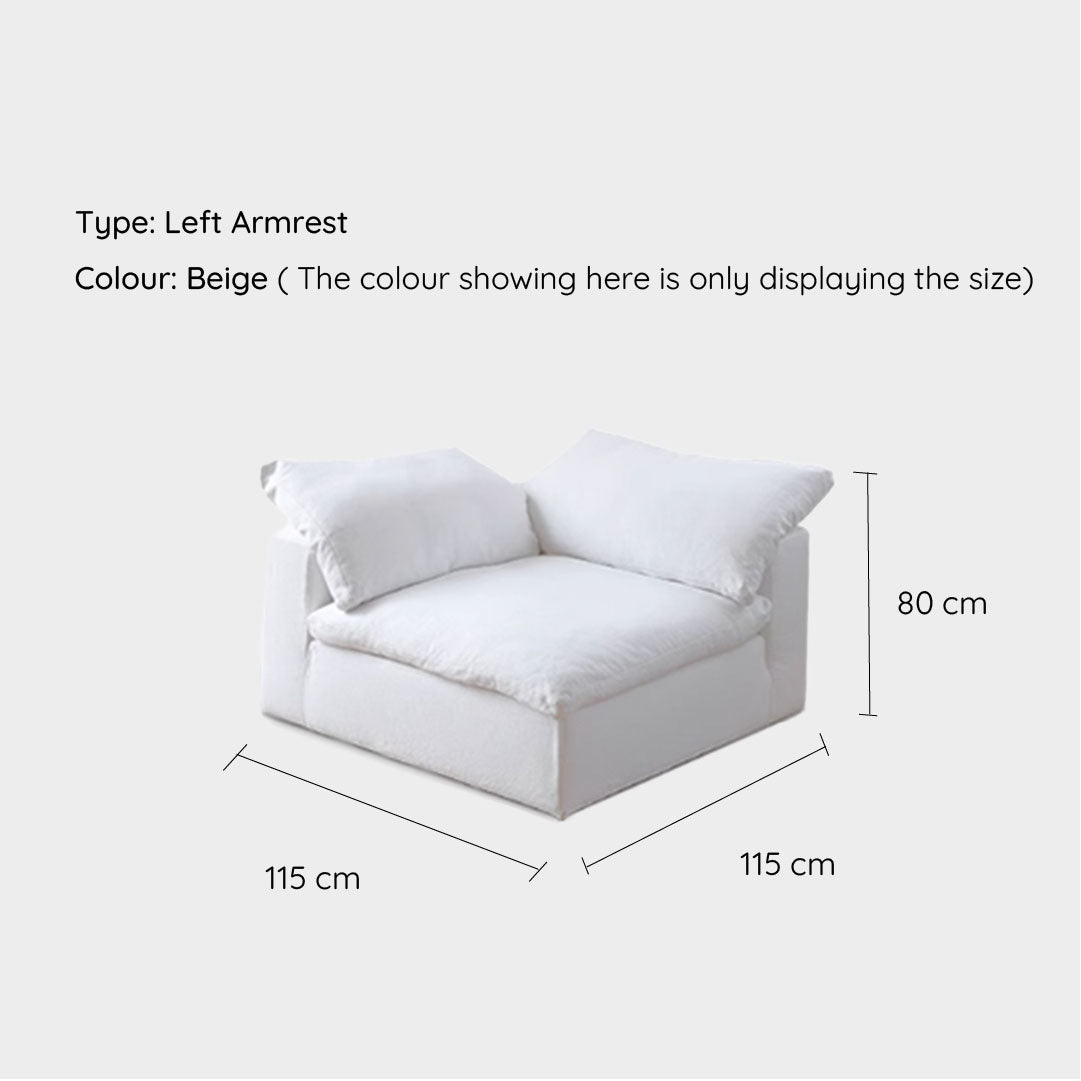 Tove Beige Cloud Modular Sofa