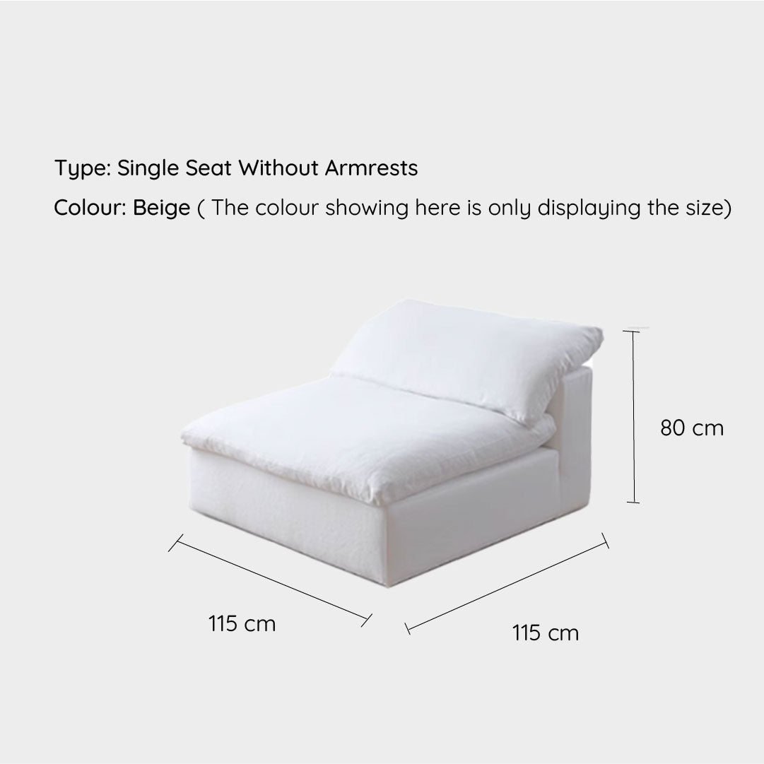 Tove Beige Cloud Modular Sofa