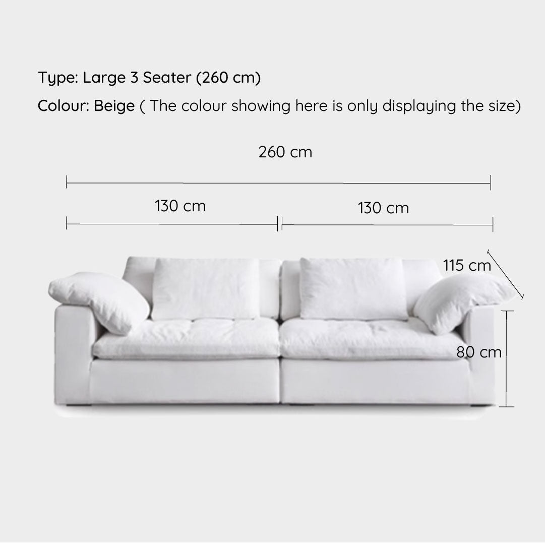 Tove Beige Cloud Modular Sofa
