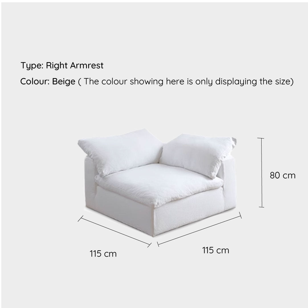 Tove Beige Cloud Modular Sofa