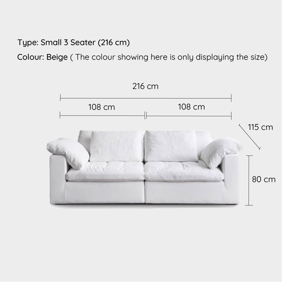Tove Beige Cloud Modular Sofa