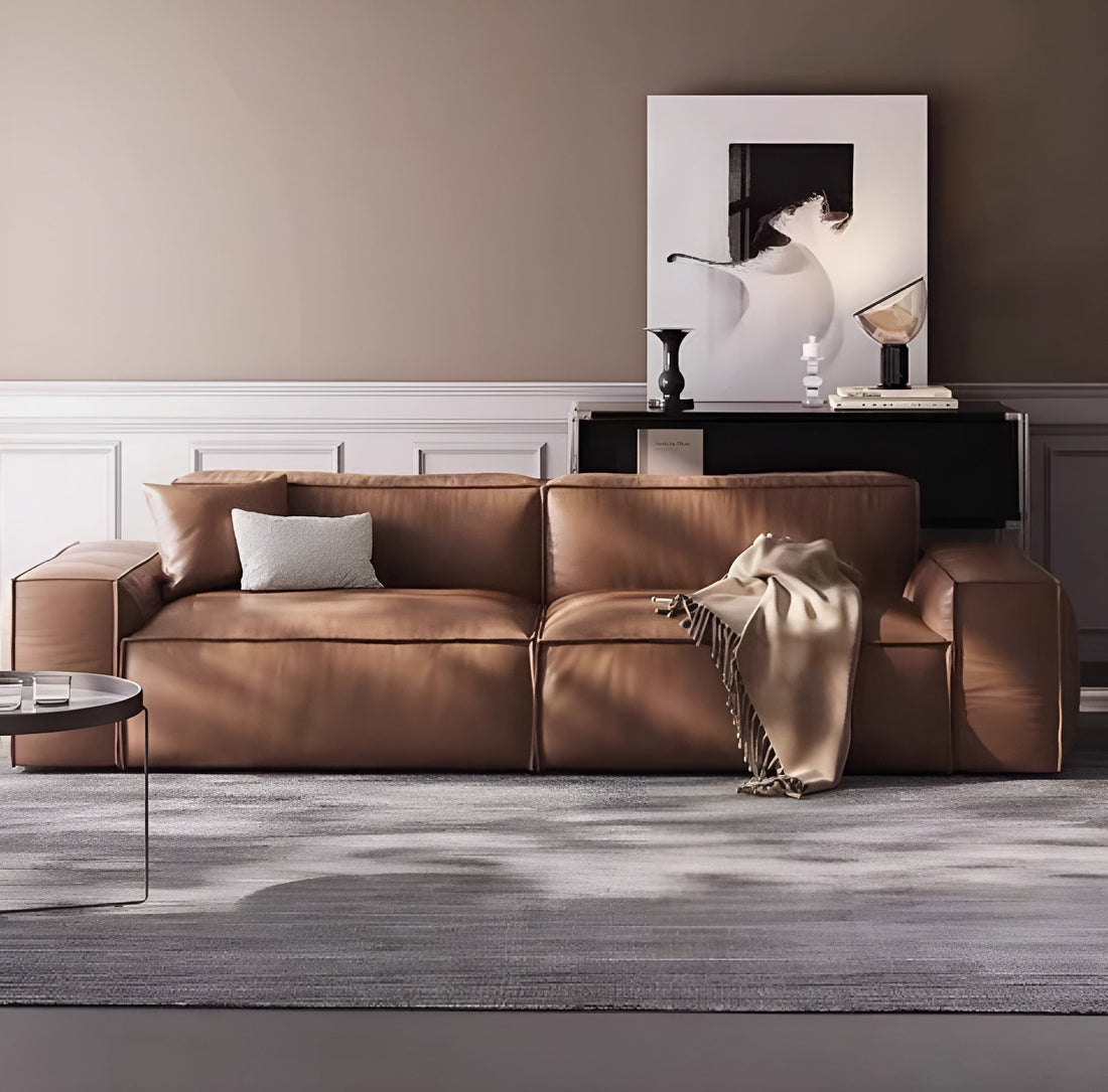 What Colour Goes with Brown Leather Sofa