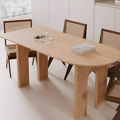 Pine Wood Dining Table Set