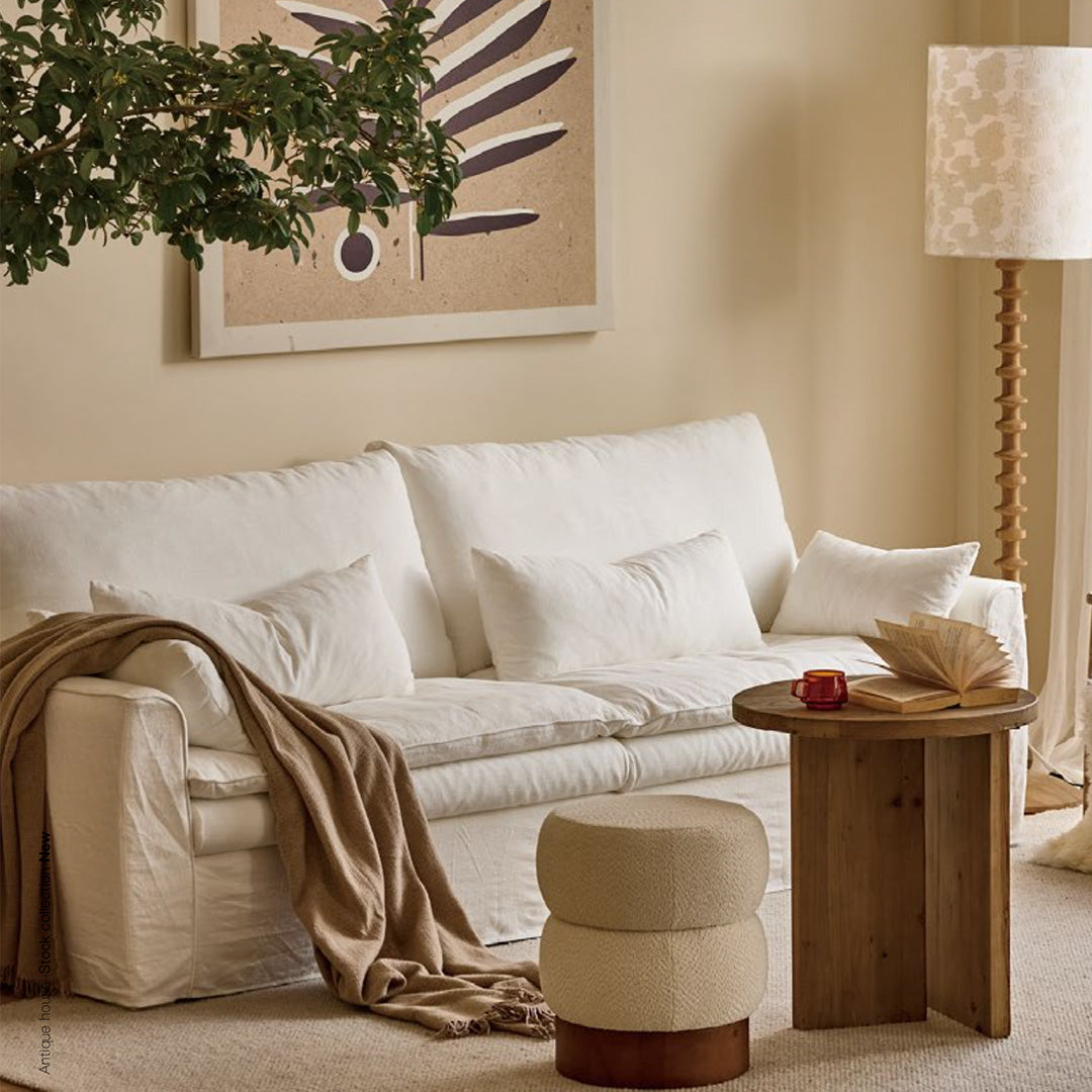 Serra Cloud-Linen Deep Comfort Sofa