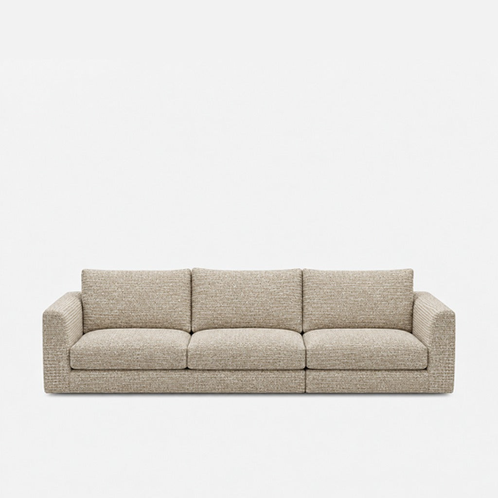Katrine fabric 3 seater sofa – A3609 Latte