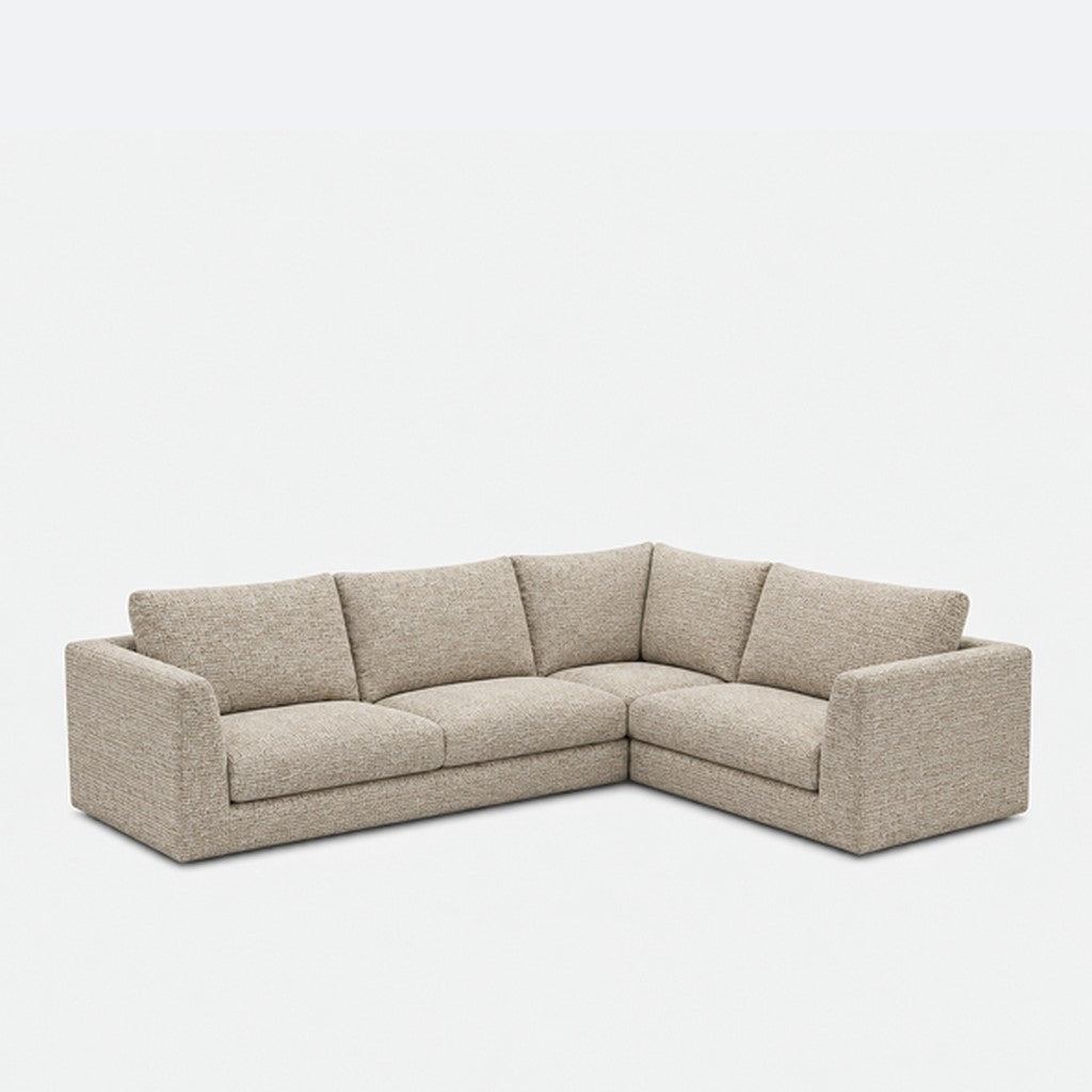 Katrine modular corner sofa fabric L-shape – A3609 Latte