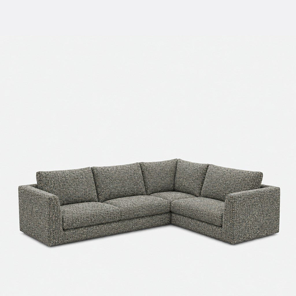 Katrine modular corner sofa fabric L-shape – A3609 Silver Pine