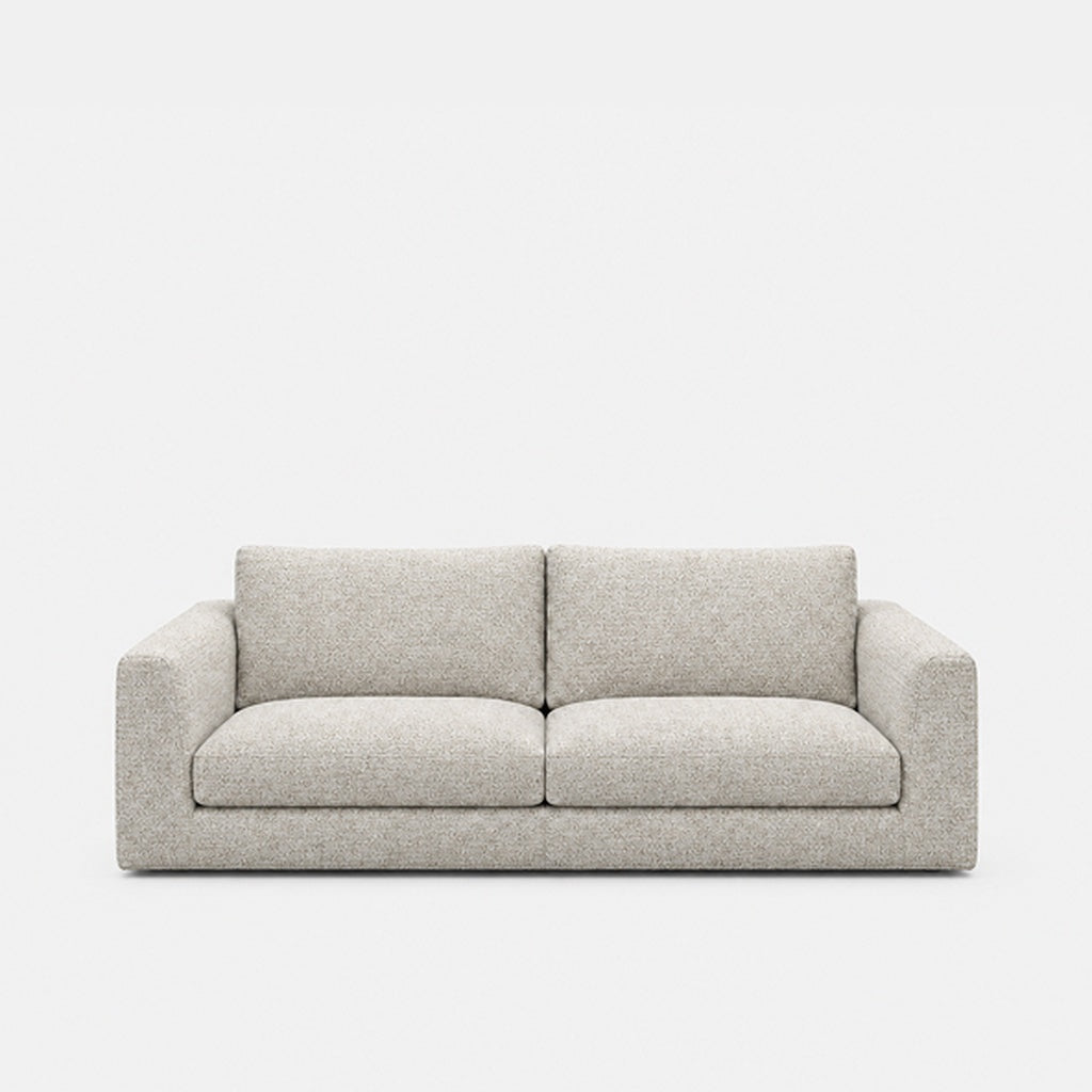 Katrine 2-seater fabric sofa in A3609 Whisper White