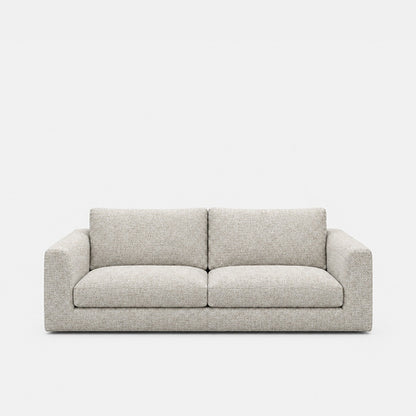Katrine 2-seater fabric sofa in A3609 Whisper White