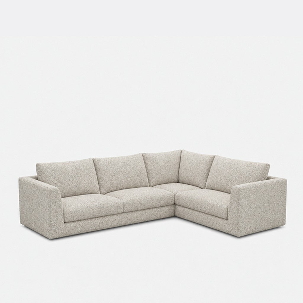 Katrine modular corner sofa fabric L-shape – A3609 Whisper White