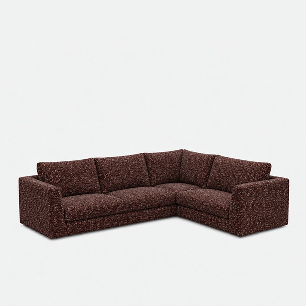 Katrine modular corner sofa fabric L-shape – A3756 Tawny Port