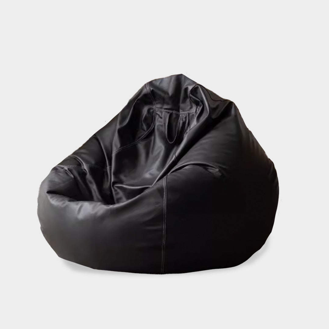 Black Leathaire Bean Bag