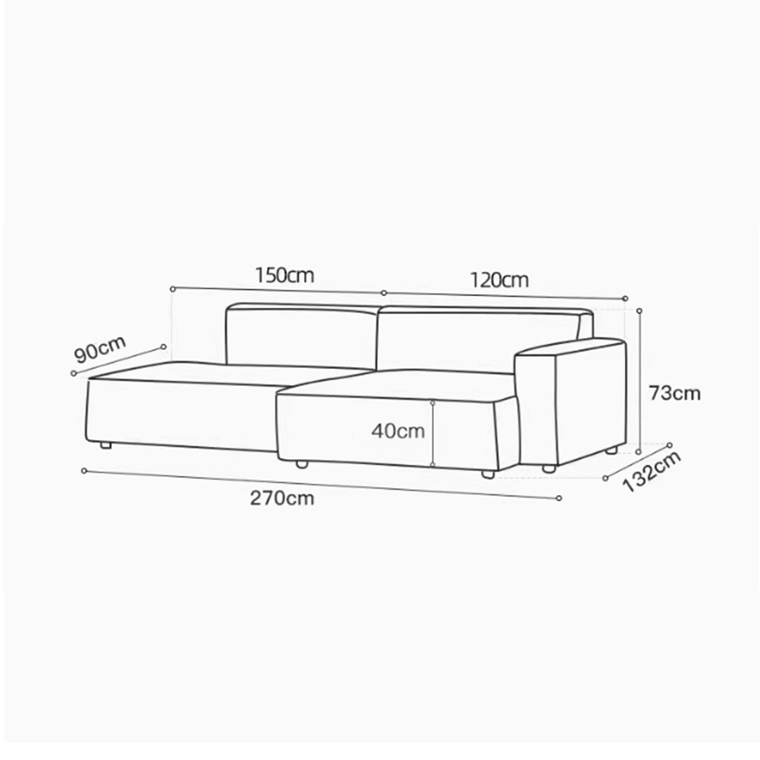 Leather Modular Sofa Dimension