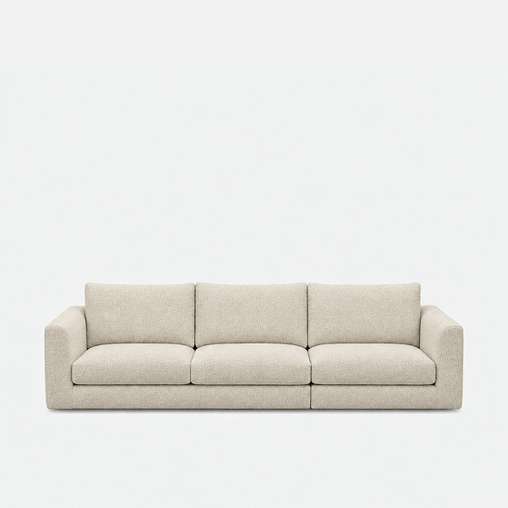 Katrine fabric 3 seater sofa – Amisha Shell