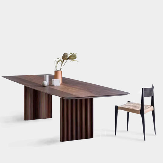 AndersWalnutWoodDiningTableSet