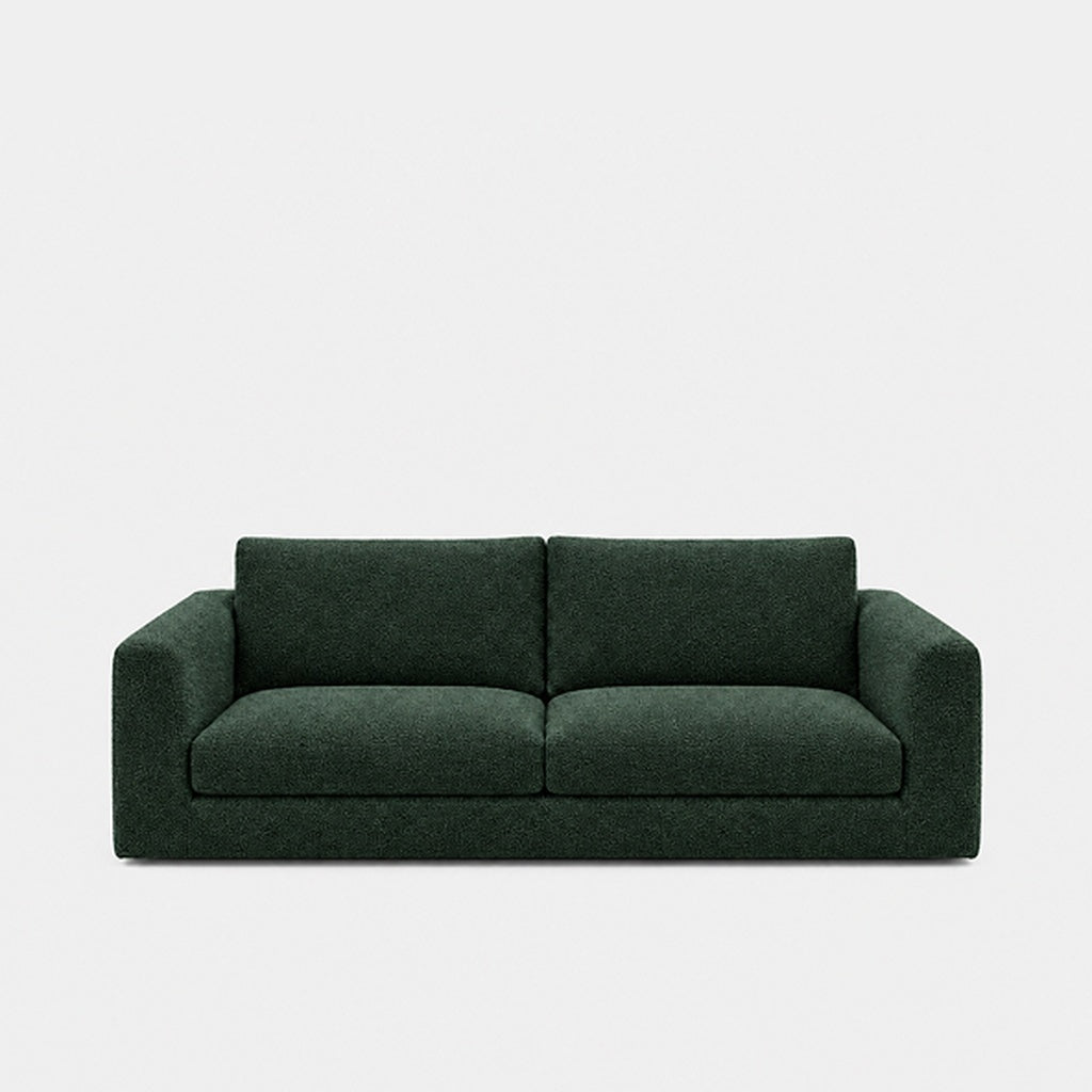 Katrine 2-seater fabric sofa in Antwerp Forest Green