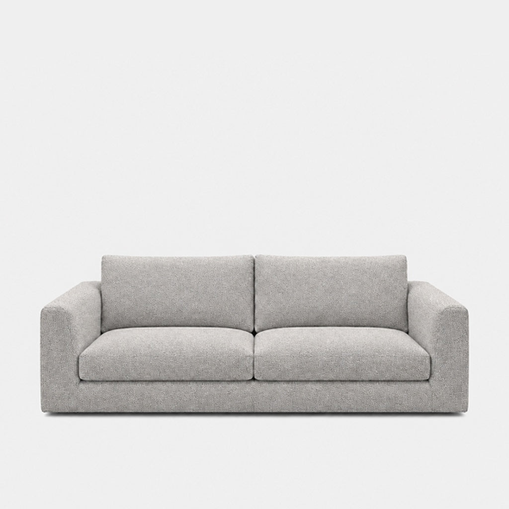 Katrine 2-seater fabric sofa in Antwerp Silver