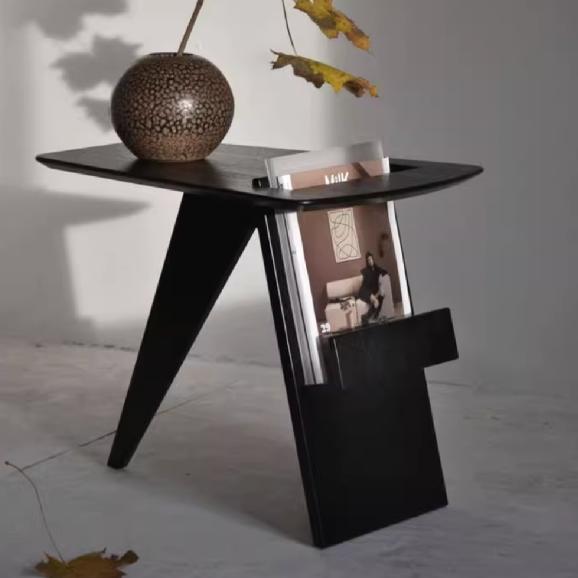 Black Bookshelf Coffee Table