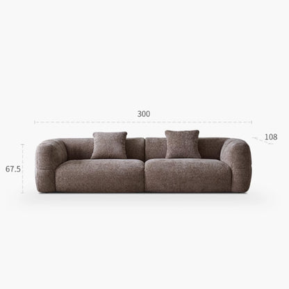 Chenille Modern French Style Sectional Sofa_300cm