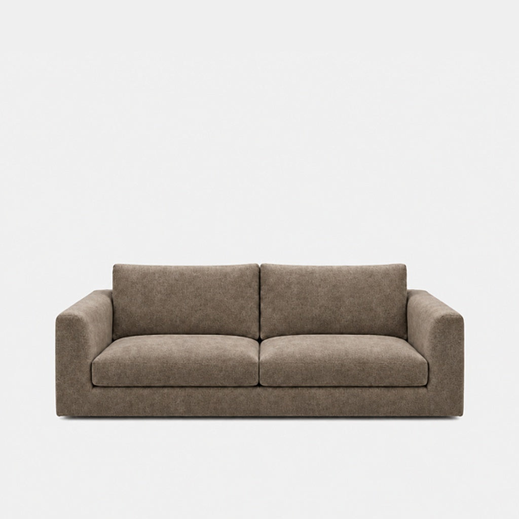 Katrine 2-seater fabric sofa in Azures Desert