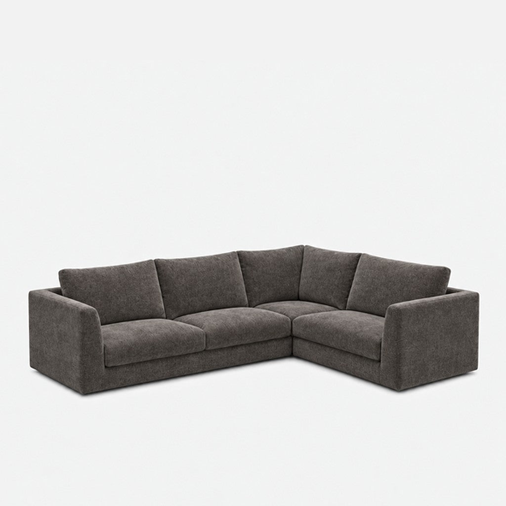 Katrine modular corner sofa fabric L-shape – Azures Nickle