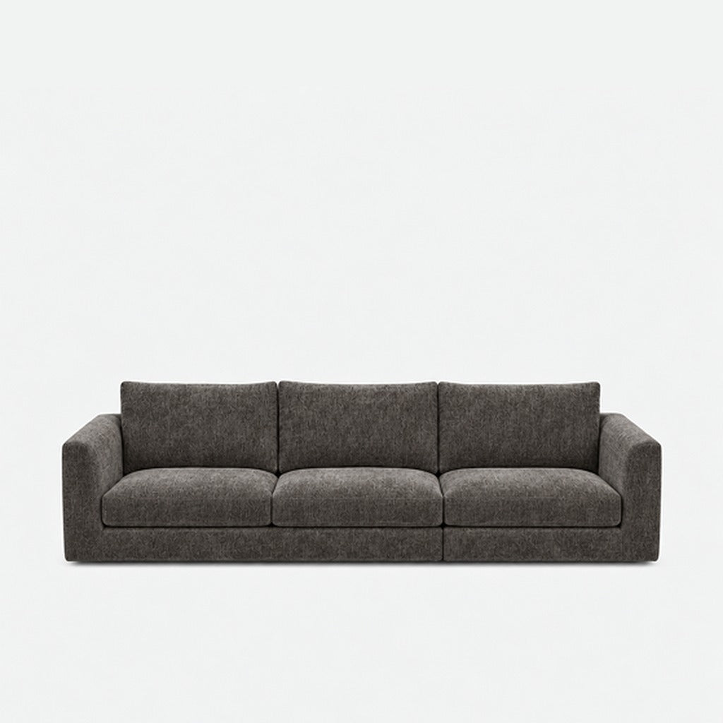 Katrine fabric 3 seater sofa – Azures Nickle